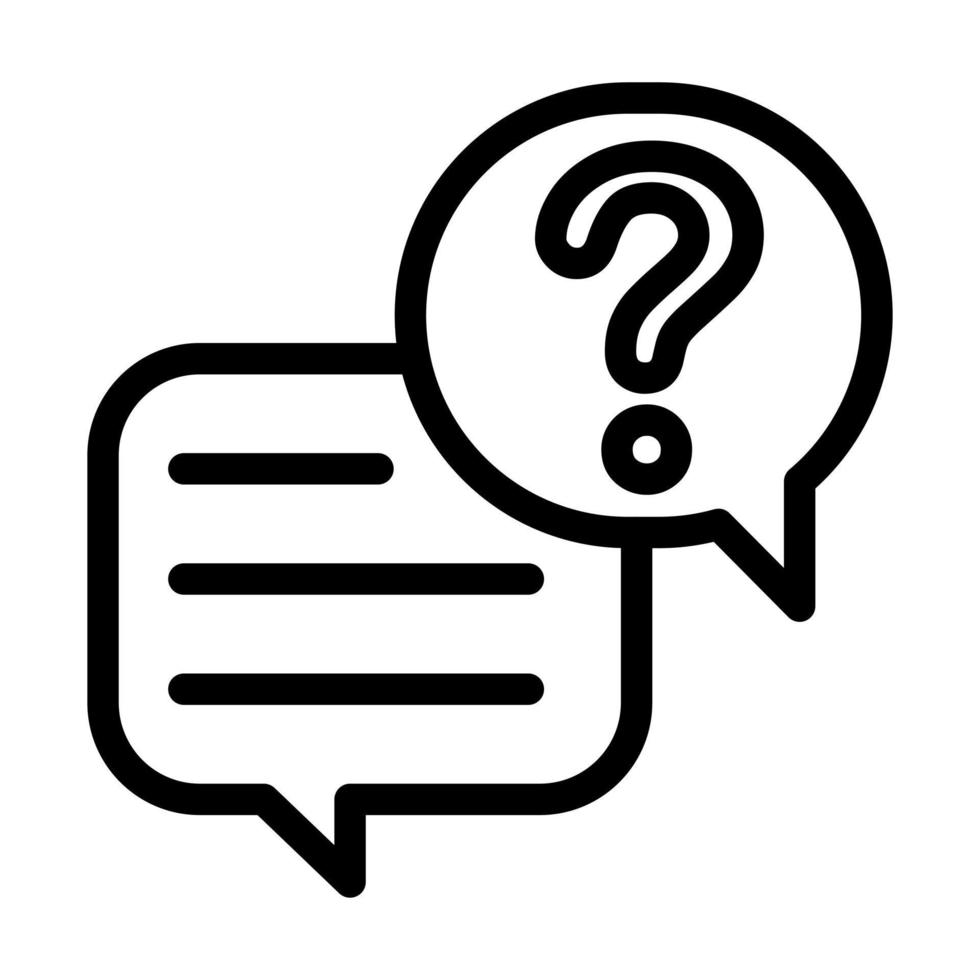 Question And Answer Icon Design vector