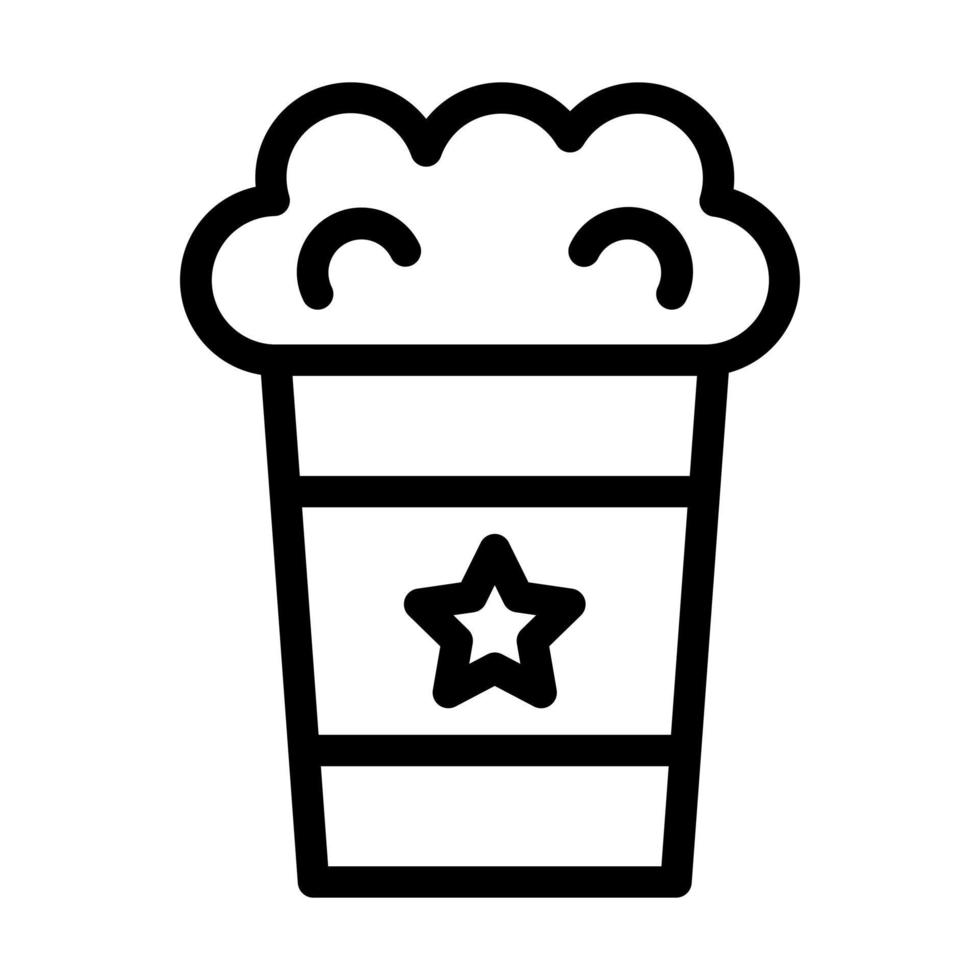 Popcorn Icon Design vector