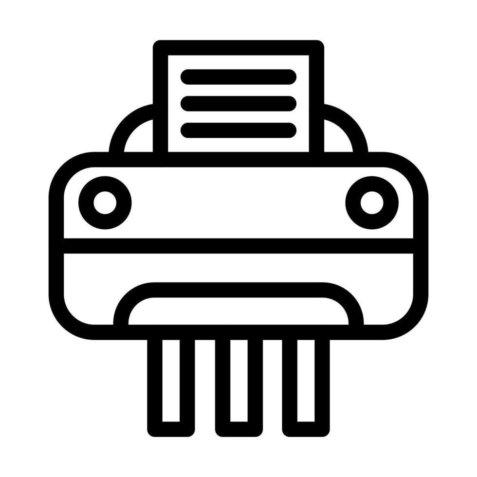 Paper Shredder Icon Design vector