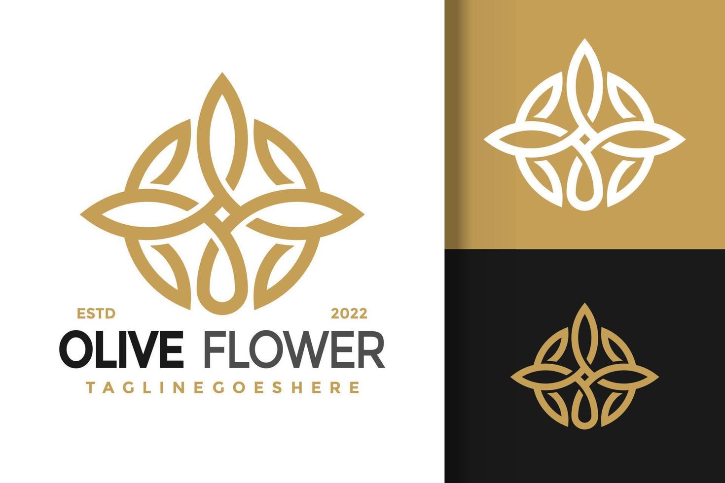 Beauty Oil Flower Logo Design, brand identity logos vector, modern logo, Logo Designs Vector Illustration Template