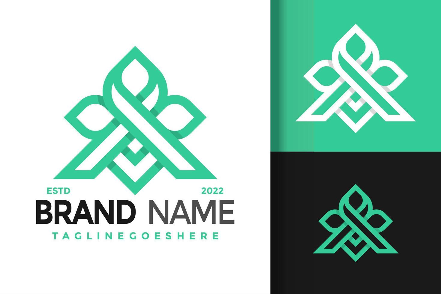 Initials Letter A Nature Leaf Logo Design, brand identity logos vector, modern logo, Logo Designs Vector Illustration Template