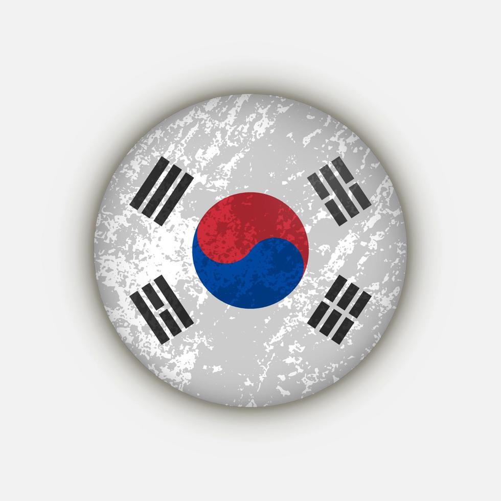 Country South Korea. South Korea flag. Vector illustration.