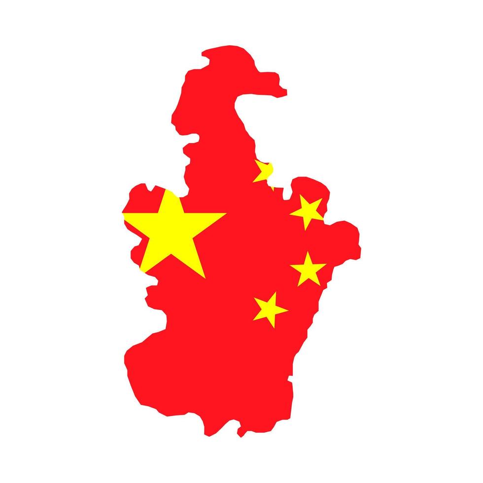 Tianjin map, administrative divisions of China. Vector illustration.