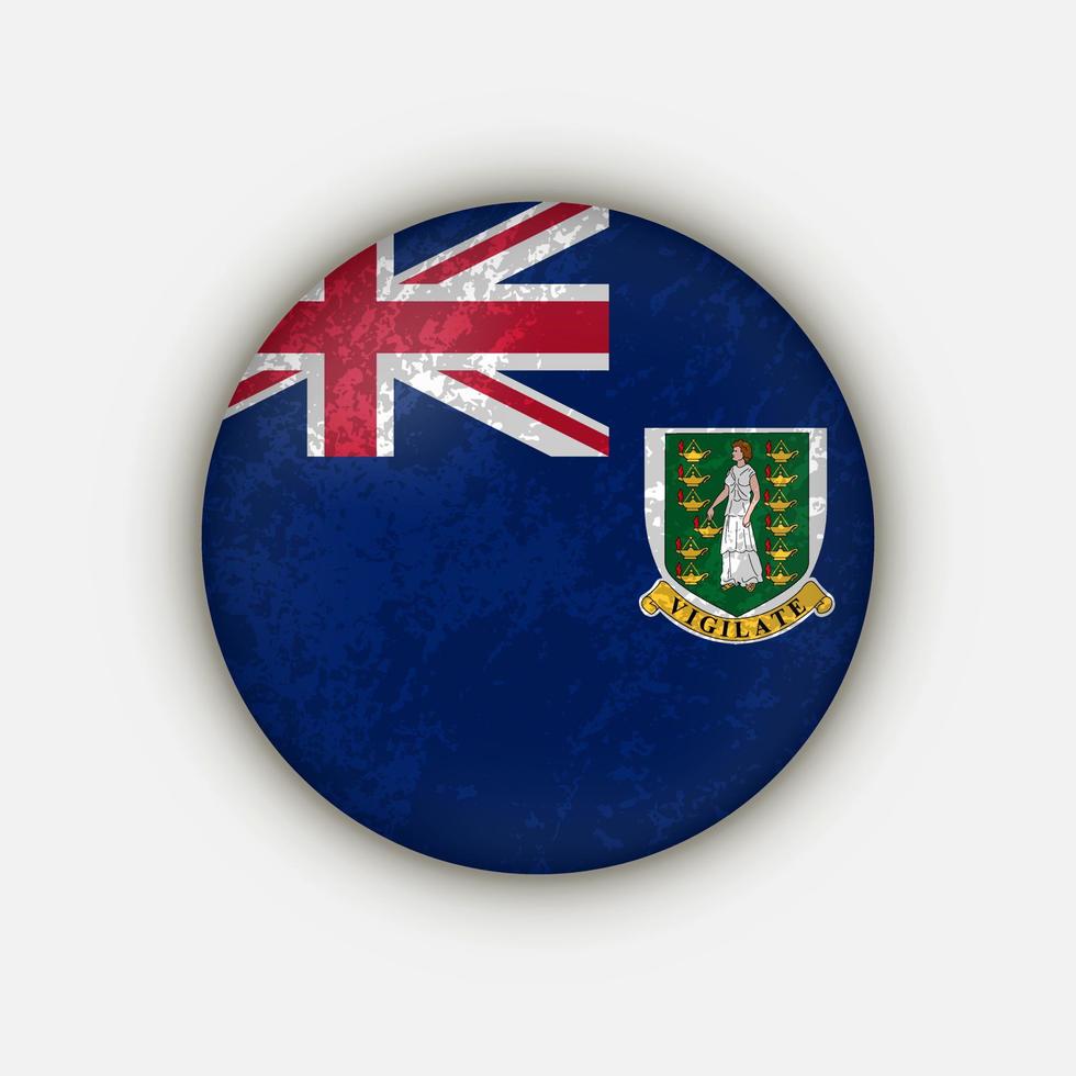 Country Virgin Islands. Virgin Islands flag. Vector illustration.