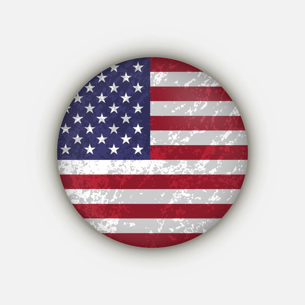 Country USA. USA flag. Vector illustration.
