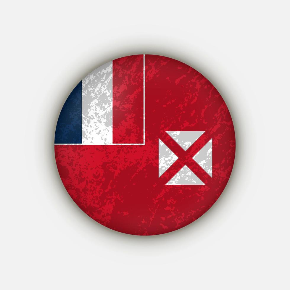 Country Wallis and Futuna. Wallis and Futuna flag. Vector illustration.