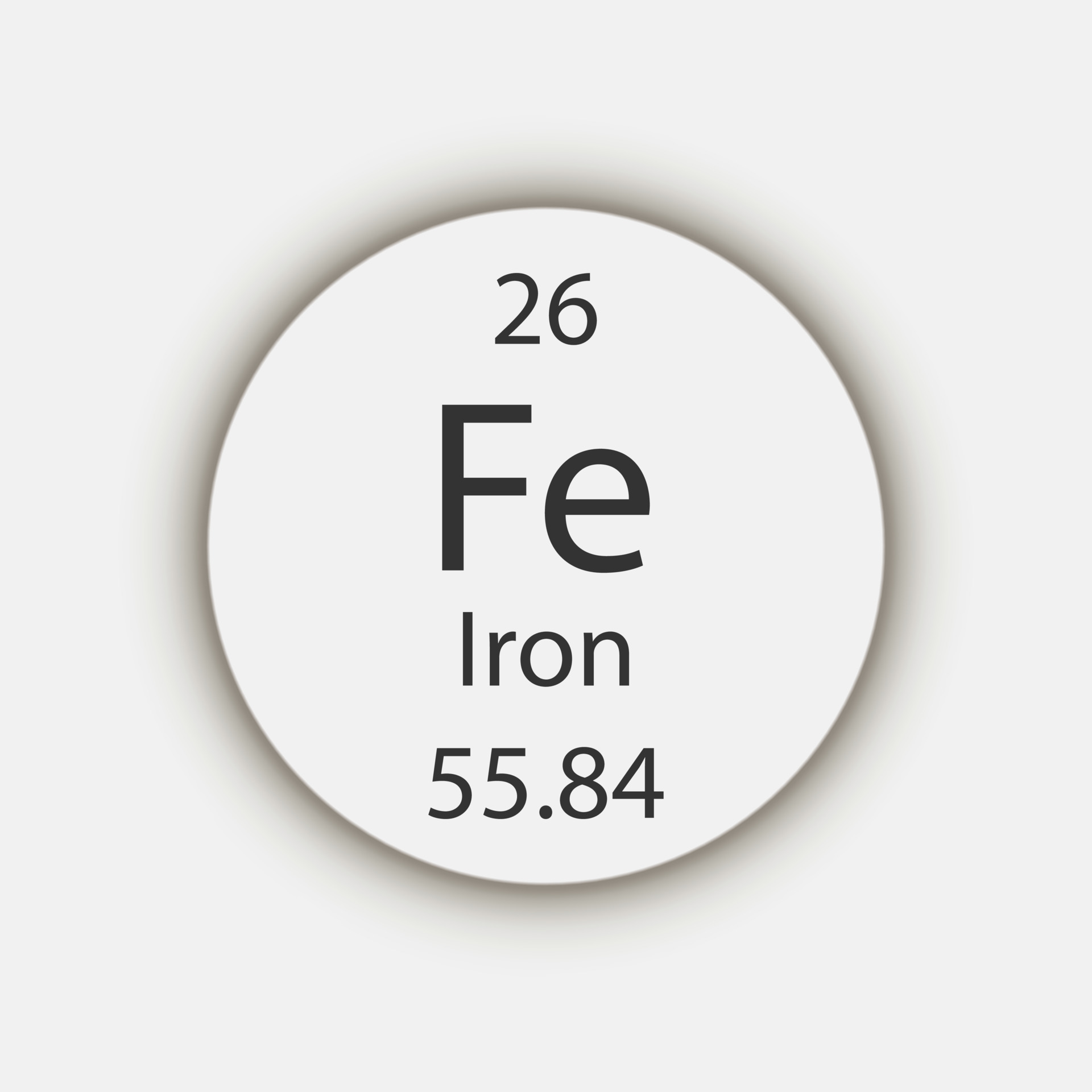 Iron Symbol Chemical Element Of The