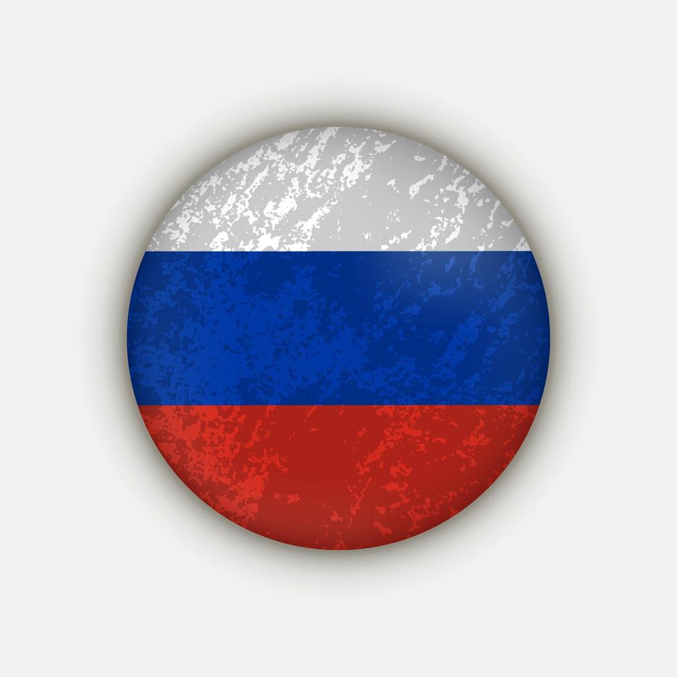 país rusia. bandera de rusia ilustración vectorial vector