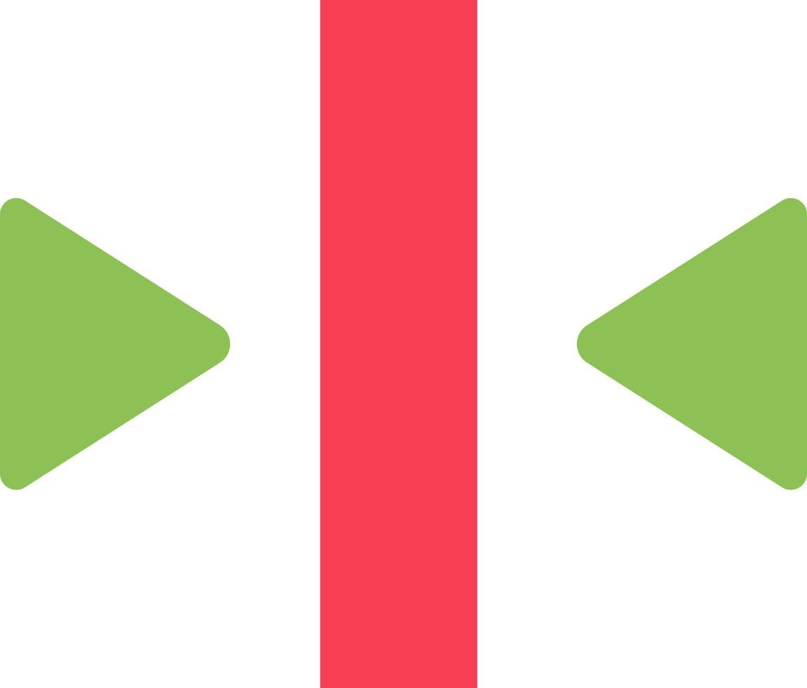 Play Pause Back Media  Flat Color Icon Vector icon banner Template