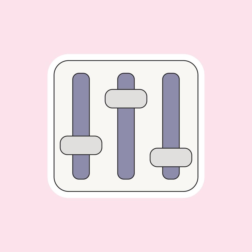 a switch volume isolated on soft pink background vector