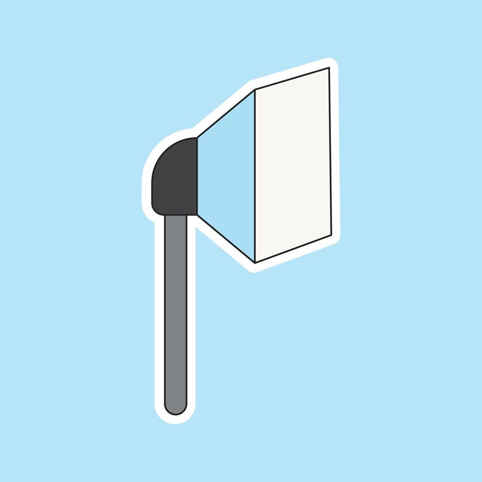 a lighting isolated on blue background vector