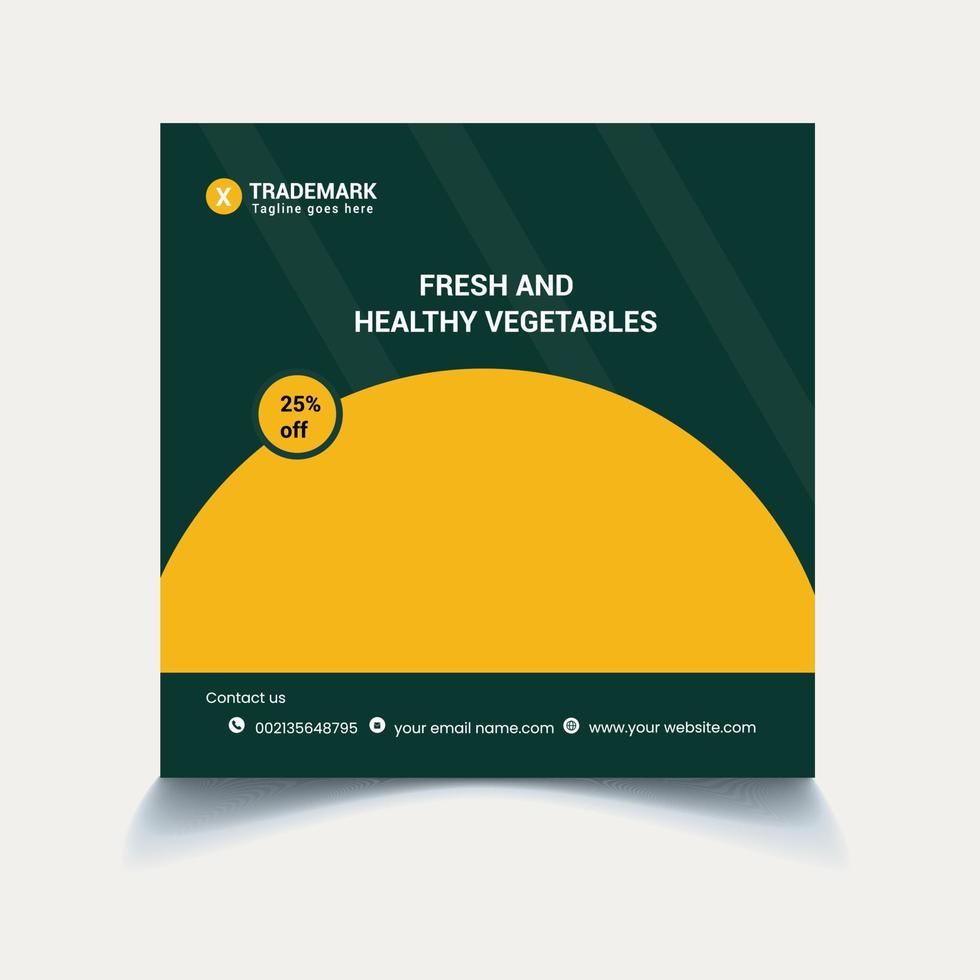 Social media design vector