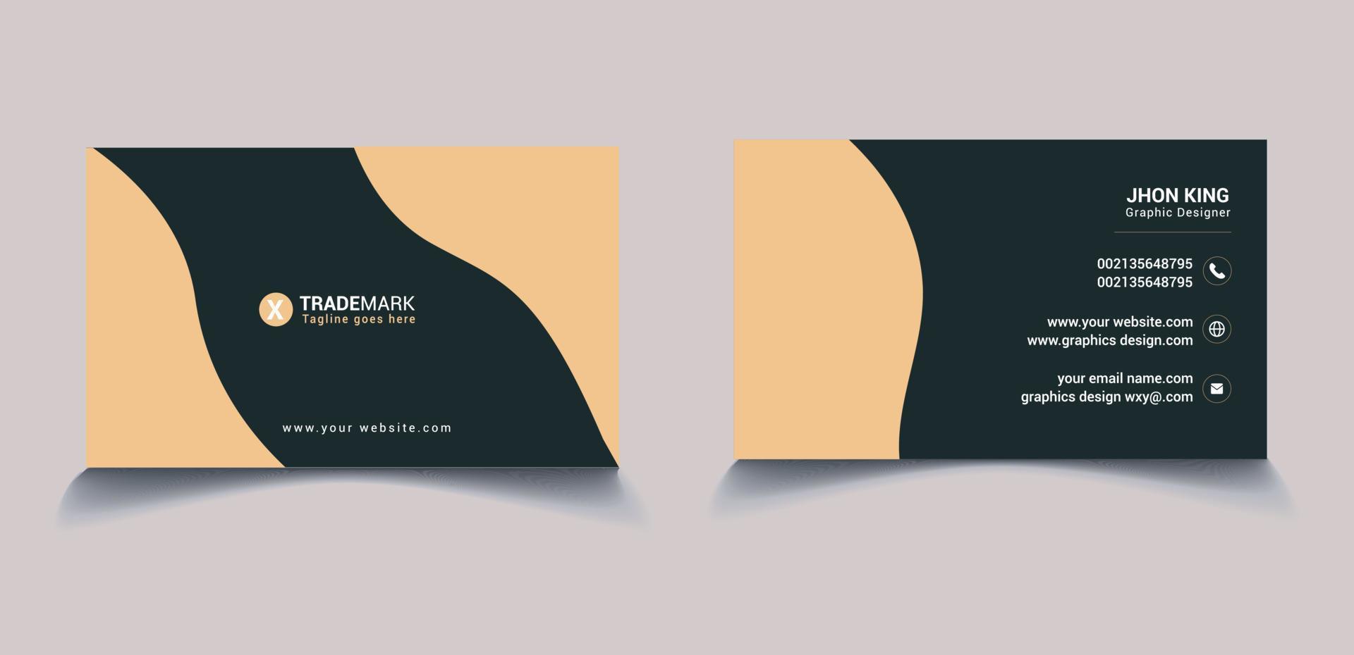 Business card design vector