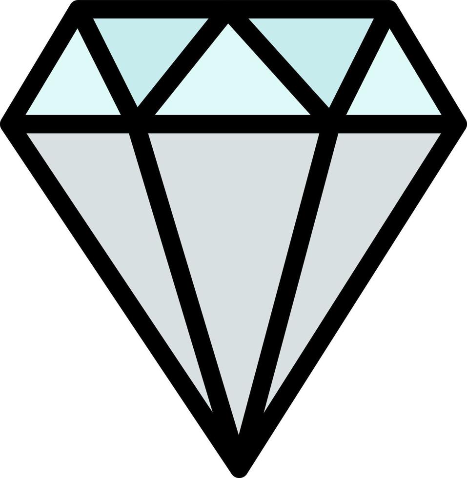Diamond Jewel Jewelry Gam Business Logo Template Flat Color vector