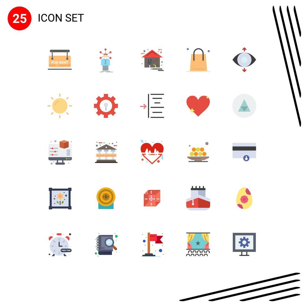 Set of 25 Modern UI Icons Symbols Signs for holiday christmas self celebration home Editable Vector Design Elements