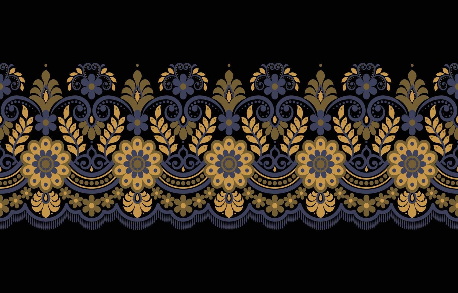 Geometric ethnic oriental pattern traditional Design for background,carpet,wallpaper,clothing,wrapping,Batik,fabric,Vector illustration embroidery style. vector