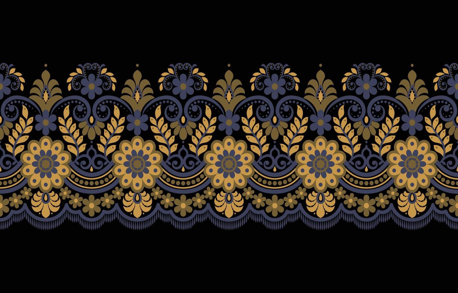 Geometric ethnic oriental pattern traditional Design for background,carpet,wallpaper,clothing,wrapping,Batik,fabric,Vector illustration embroidery style. vector