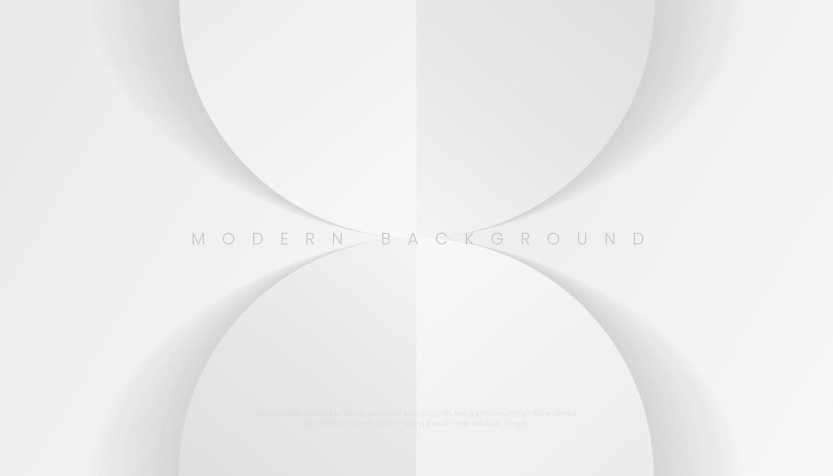 Abstract White Grey Minimal Shape Background with Shadow vector