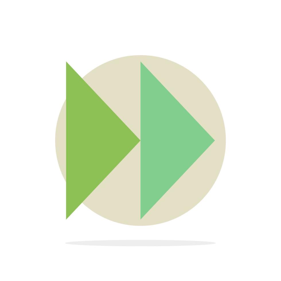 Control Fast Forward Media Video Abstract Circle Background Flat color Icon vector