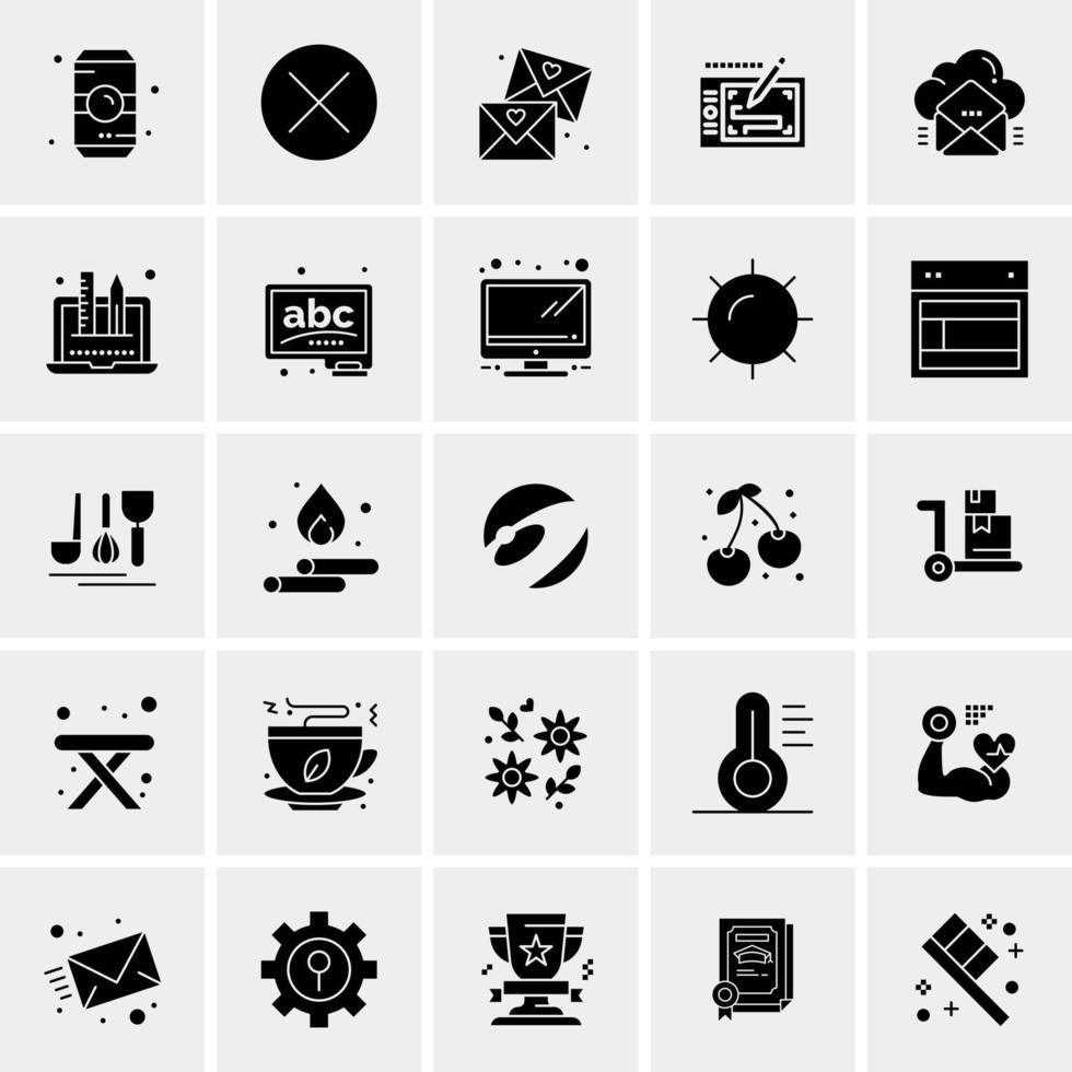 25 Universal Business Icons Vector Creative Icon Illustration to use in web and Mobile Related project