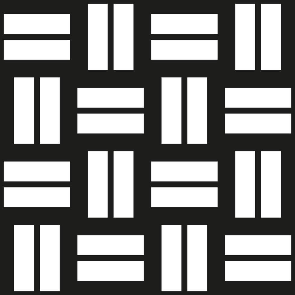 Rectangles black and white abstract geometric vector pattern