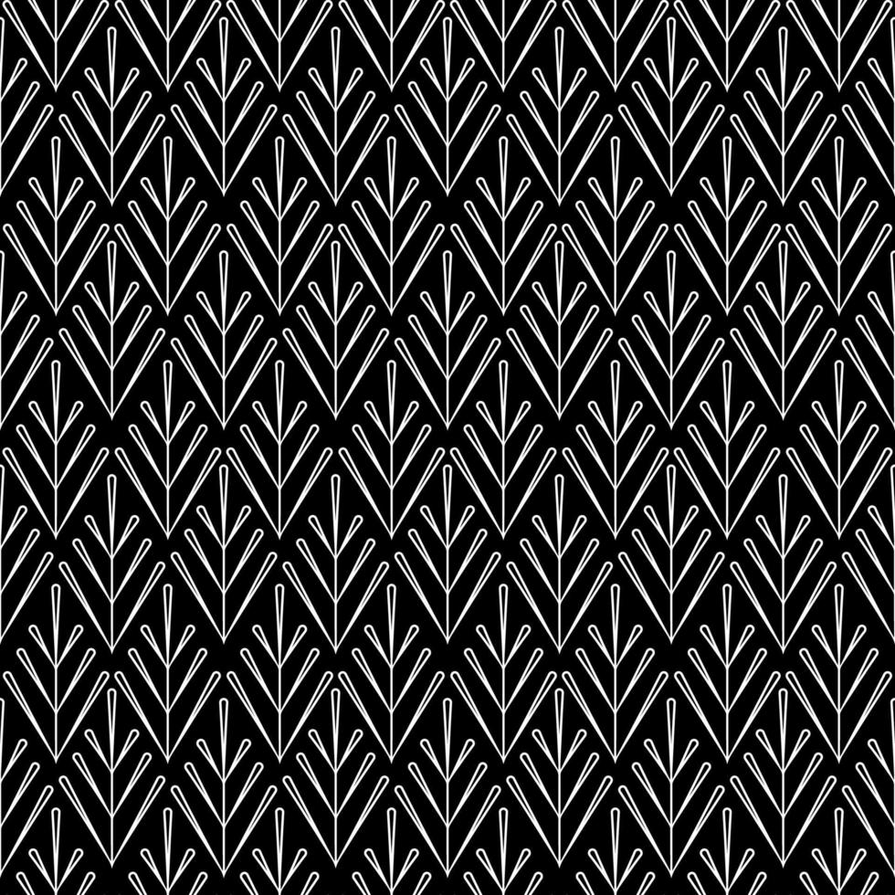 Rhombuses black and white pattern vector