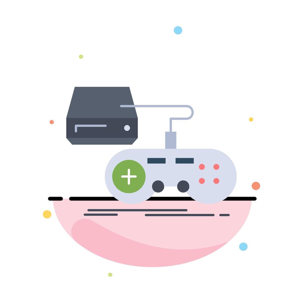 Console game gaming playstation play Flat Color Icon Vector