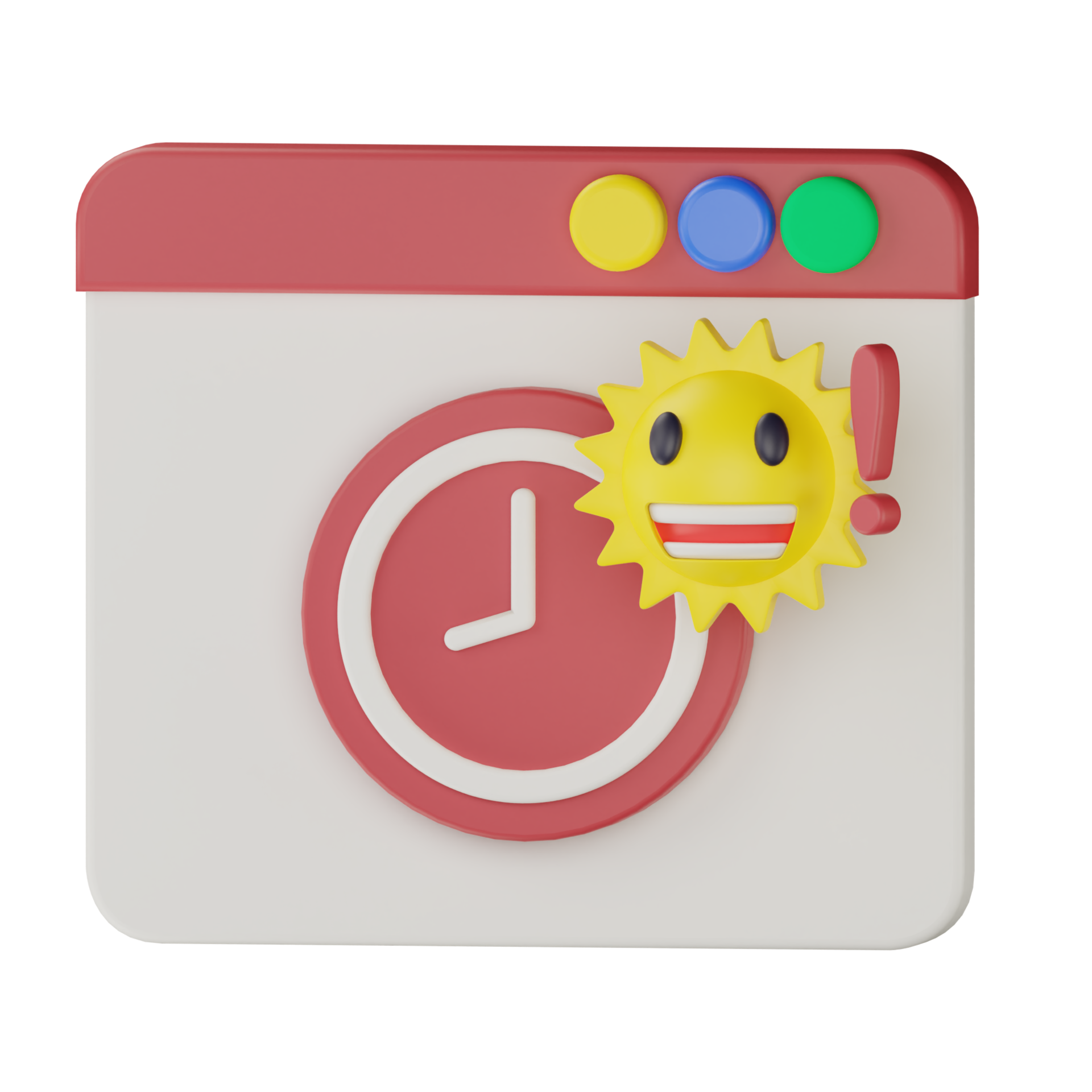 3d summer holiday time reminder 14635010 PNG