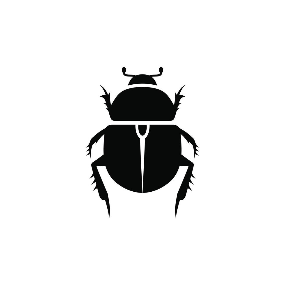 Bug simple flat icon vector