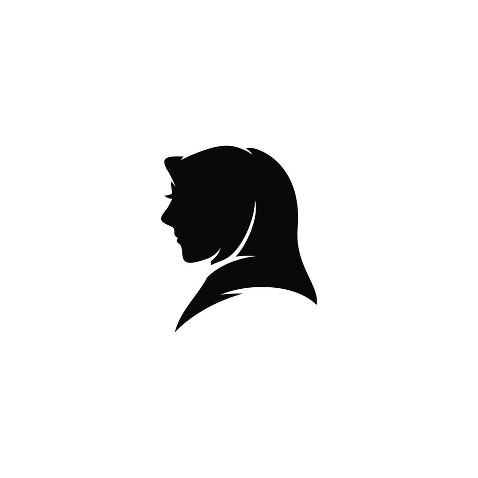 Hijab simple flat icon vector
