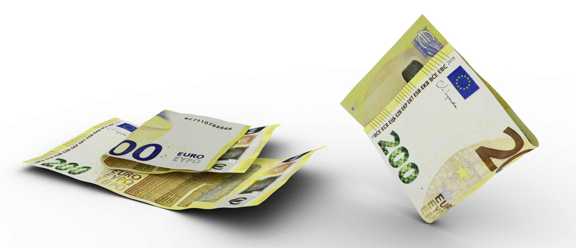 set-of-euro-note-3d-rendering-14635084-png