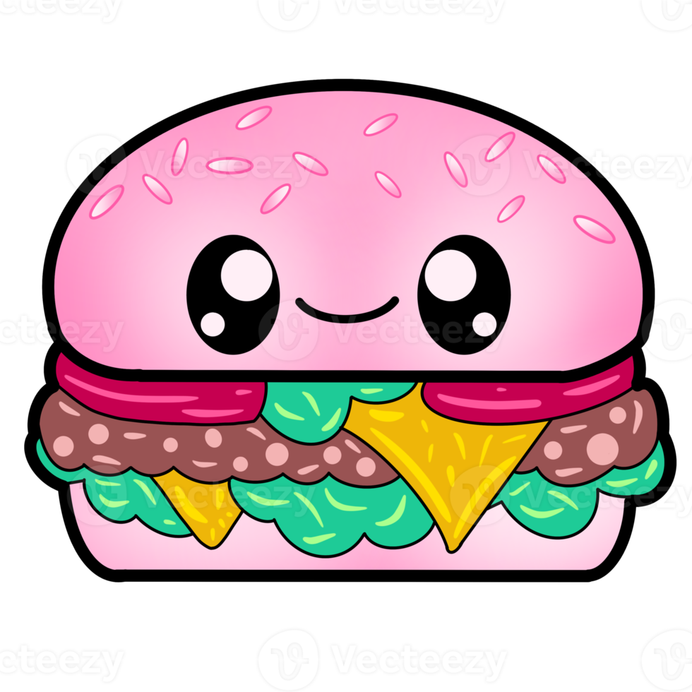 hambúrguer fofo rosa 14635104 PNG