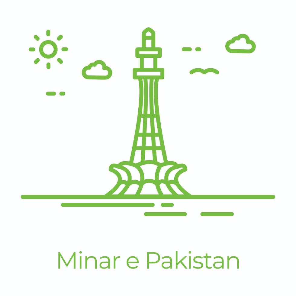 Minar E Pakistan vector