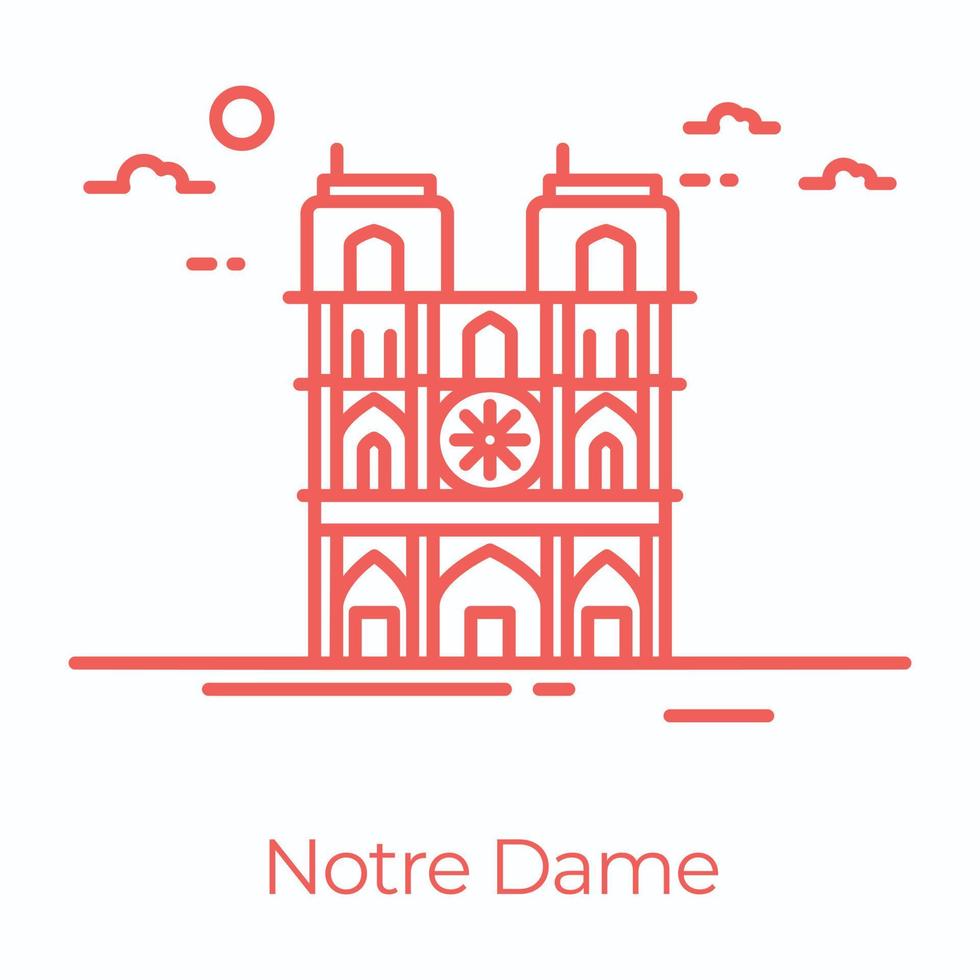 notre dame de moda vector