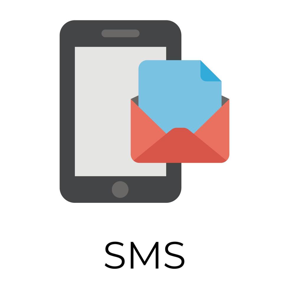 Trendy Sms Concepts vector