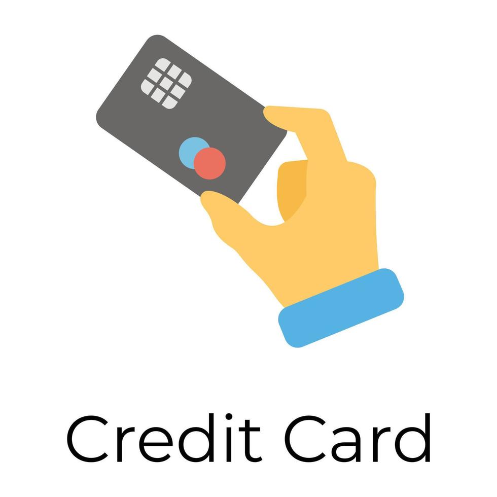 Trendy Credit Card vector