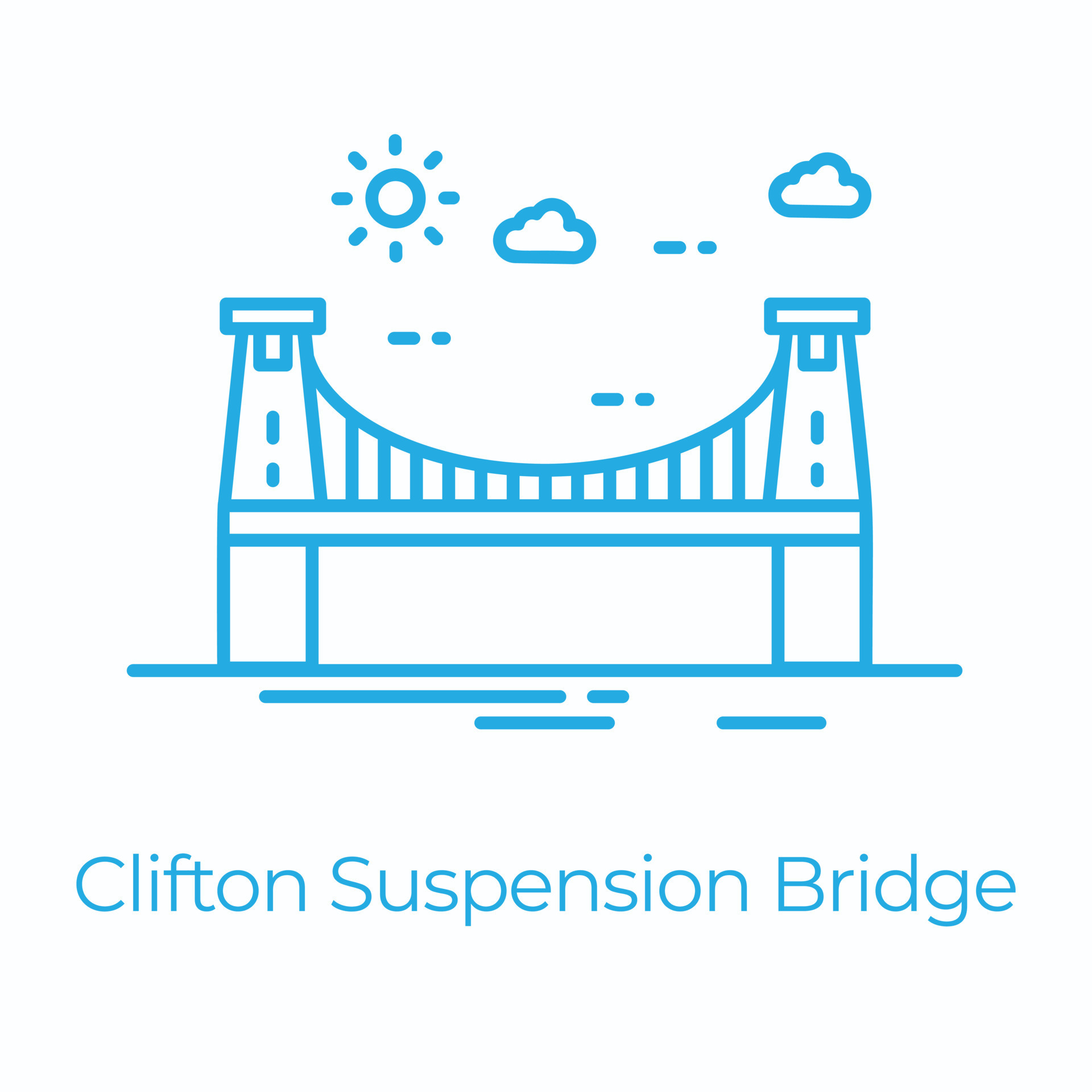 Clifton Suspension Bridge 14635451 Vector Art at Vecteezy 