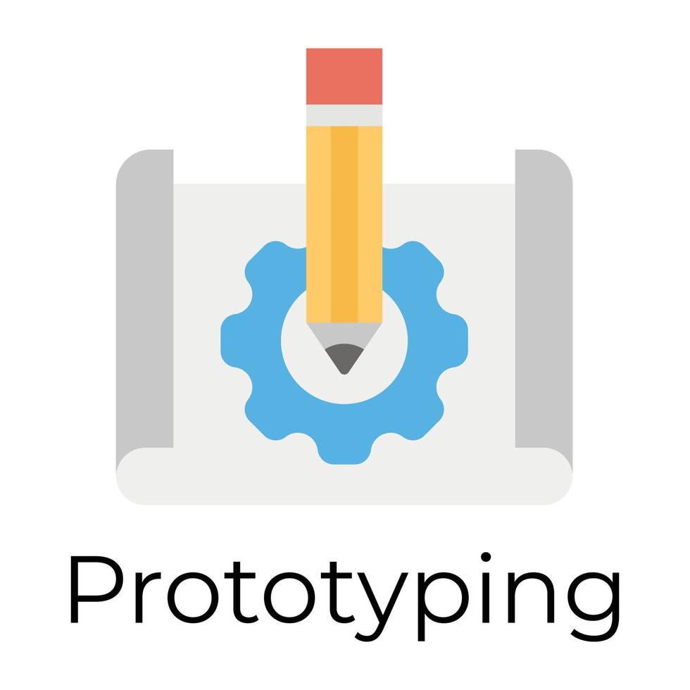 conceptos de creación de prototipos de moda vector