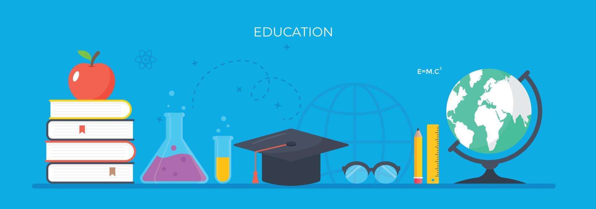 Trendy Education Concepts vector