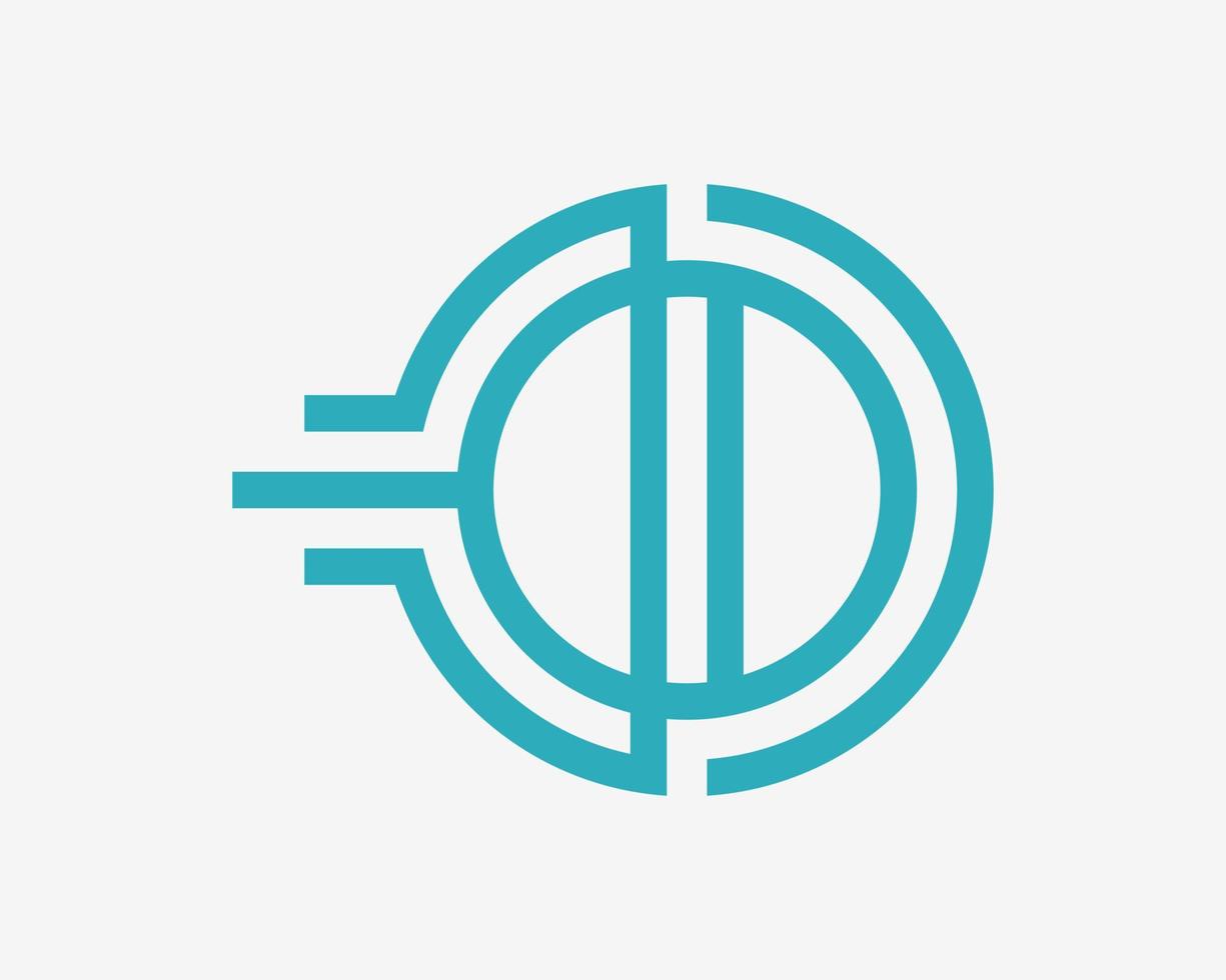 Letter OD DO Monogram Line Minimalist Fast Speed Motion Dynamic Move Movement Vector Logo Design