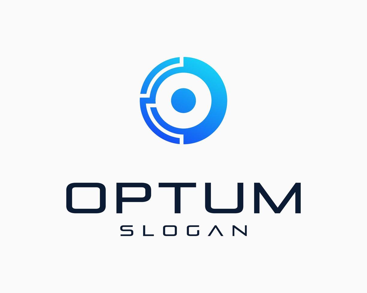 Letter O Tech Futuristic Technology Digital Structure Integrated Modern Monogram Vector Logo Design