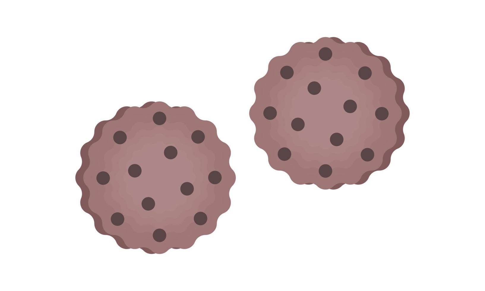 illustration of cookie cake redesign vector