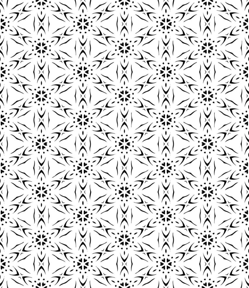 Black and white seamless abstract pattern. Background and backdrop. Grayscale ornamental design. vector