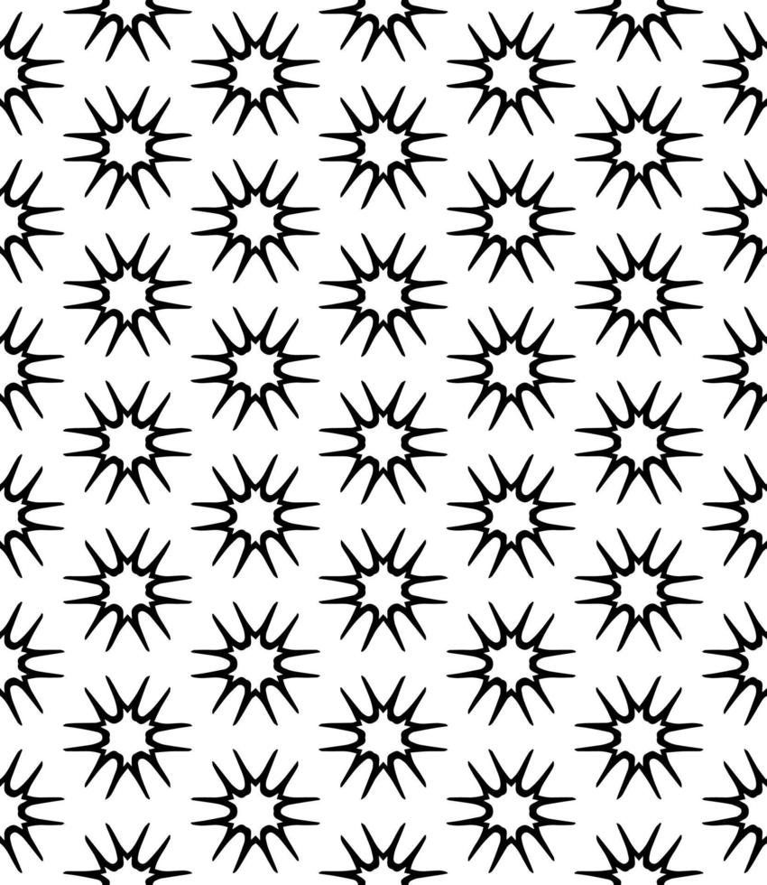 Black and white seamless abstract pattern. Background and backdrop. Grayscale ornamental design. vector