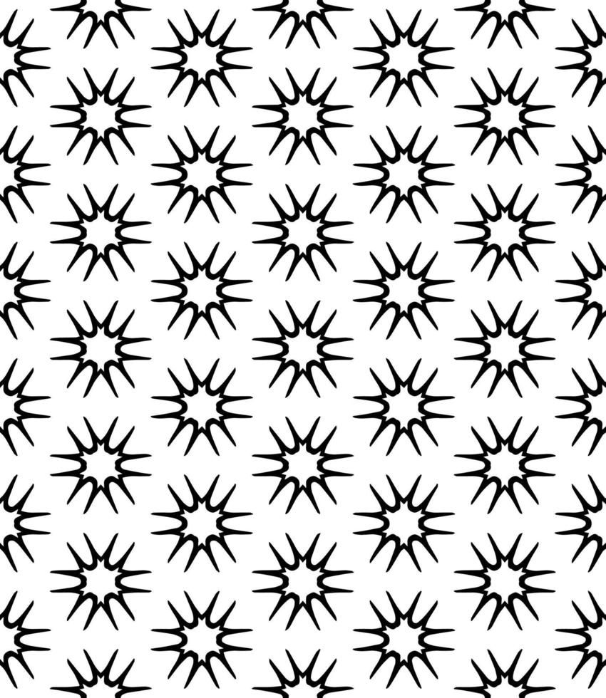 patrón abstracto sin costuras en blanco y negro. fondo y telón de fondo. diseño ornamental en escala de grises. vector