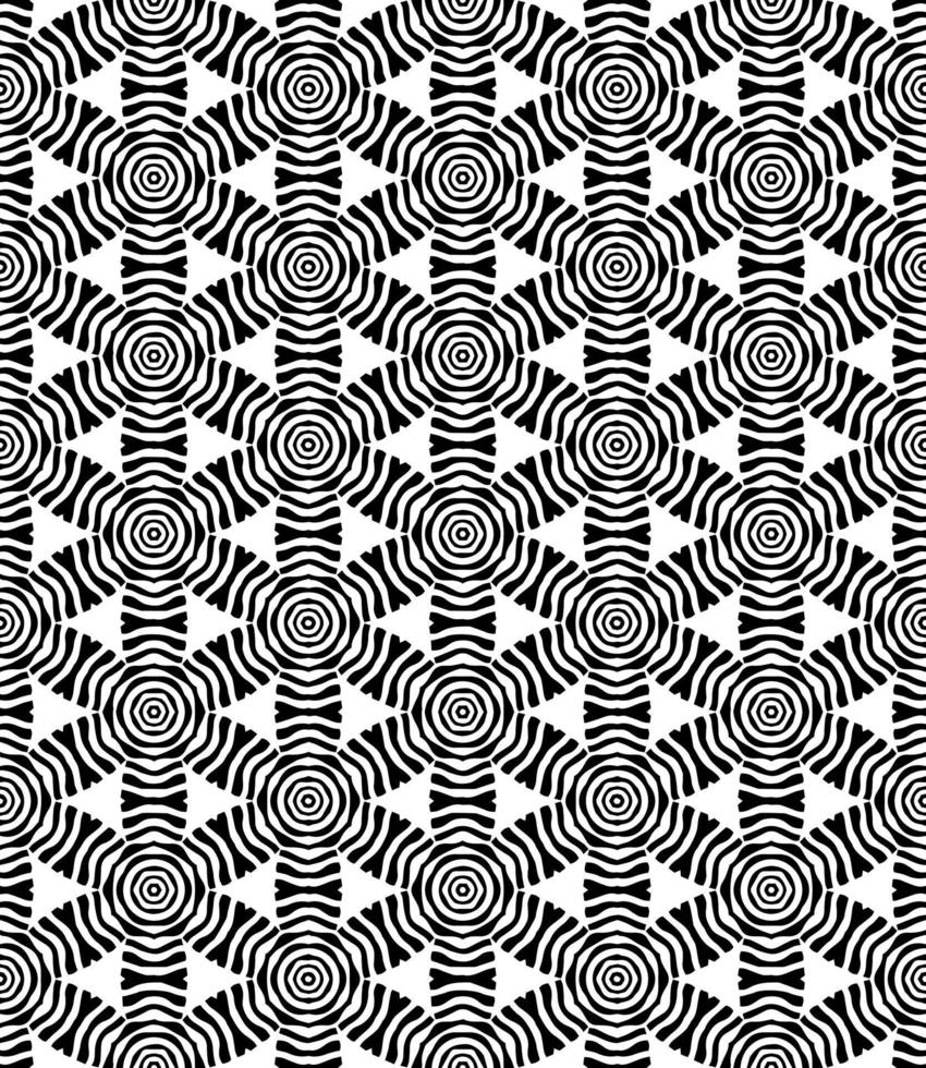 Black and white seamless abstract pattern. Background and backdrop. Grayscale ornamental design. vector