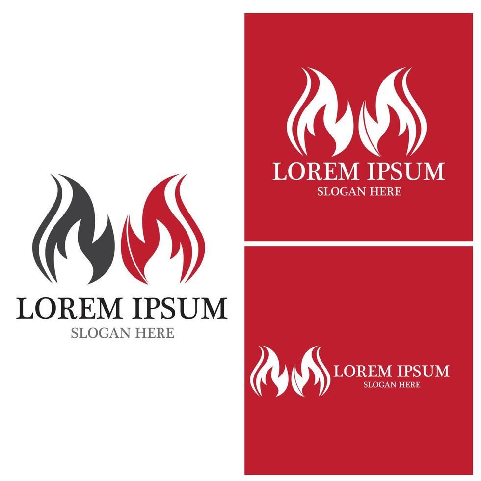 Fire flame icon and symbol vector illustration