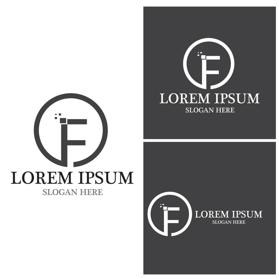 F Letter vector icon