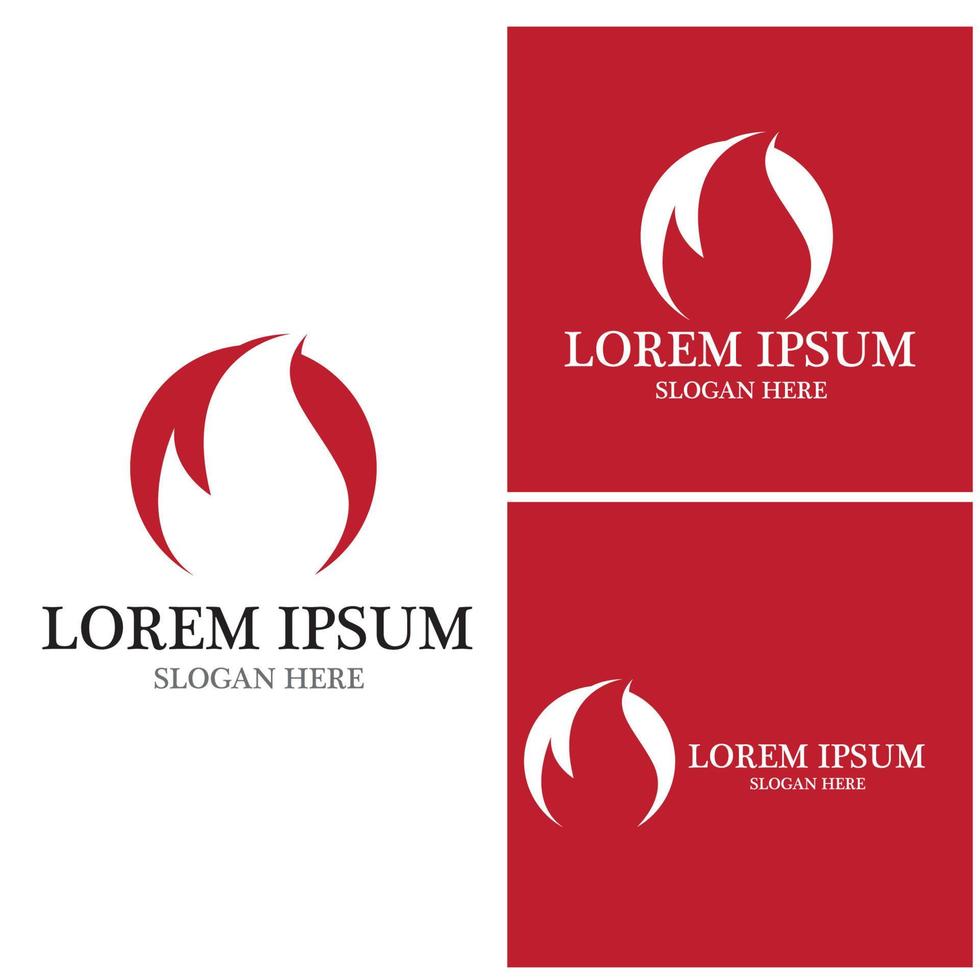 Fire flame icon and symbol vector illustration