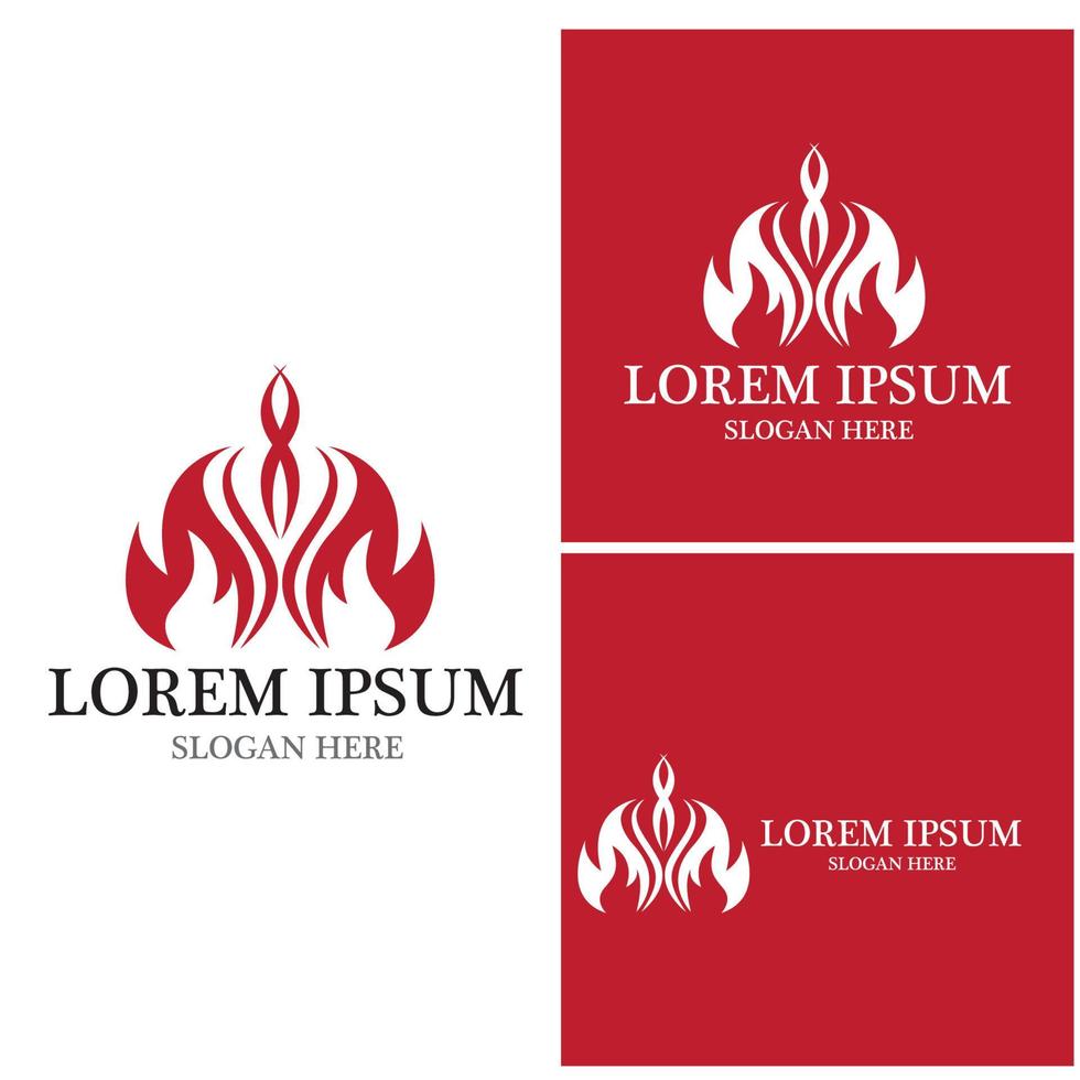 Fire flame icon and symbol vector illustration